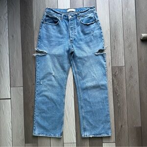 Abercrombie & Fitch Blue Distressed Women Jeans